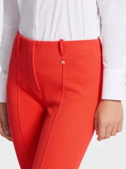 Marc Cain Hosen|Hosenanzüge-FEMININ GESCHNITTENE HOSE FREDERICA bright tomato