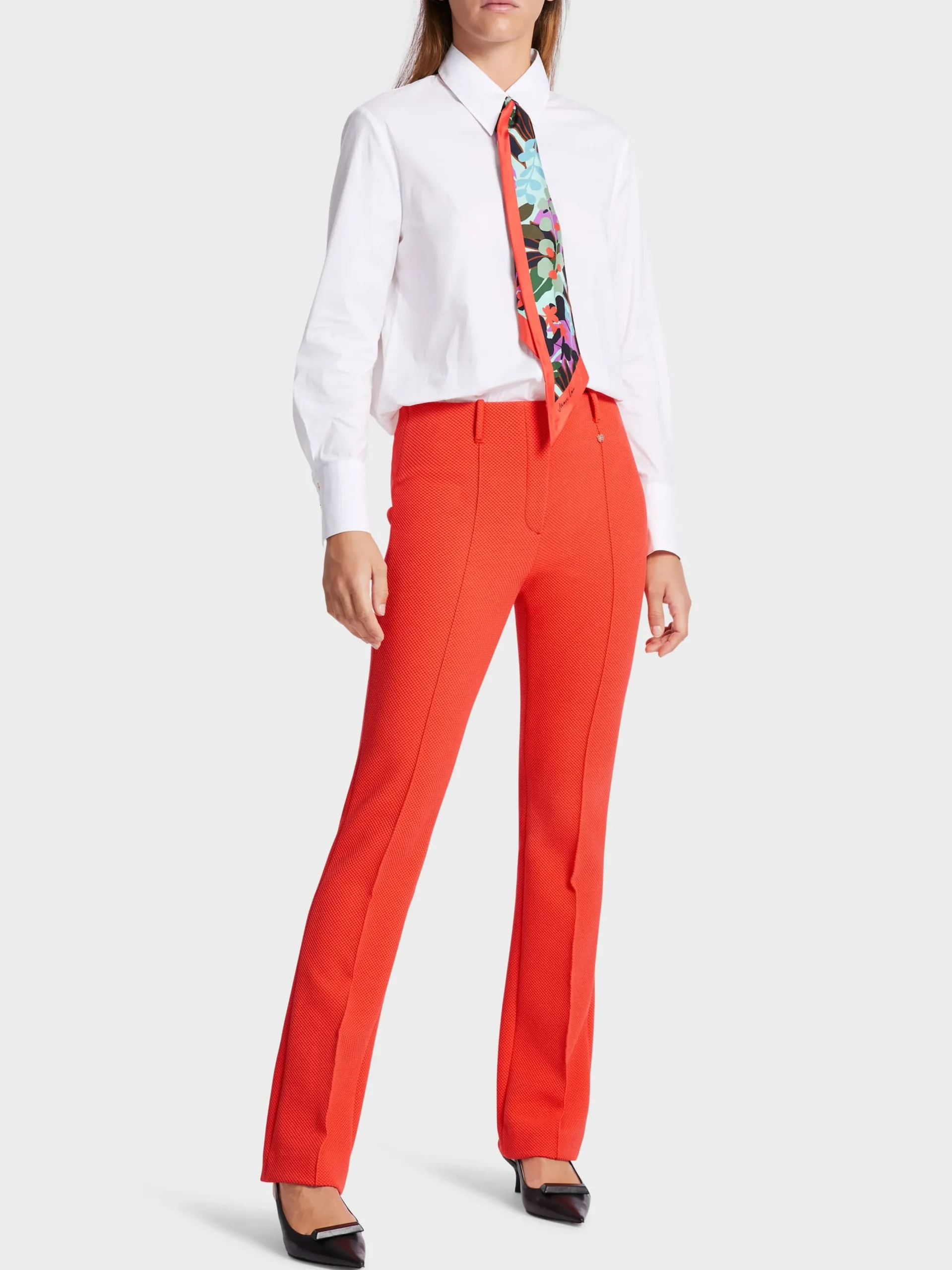 Marc Cain Hosen|Hosenanzüge-FEMININ GESCHNITTENE HOSE FREDERICA bright tomato