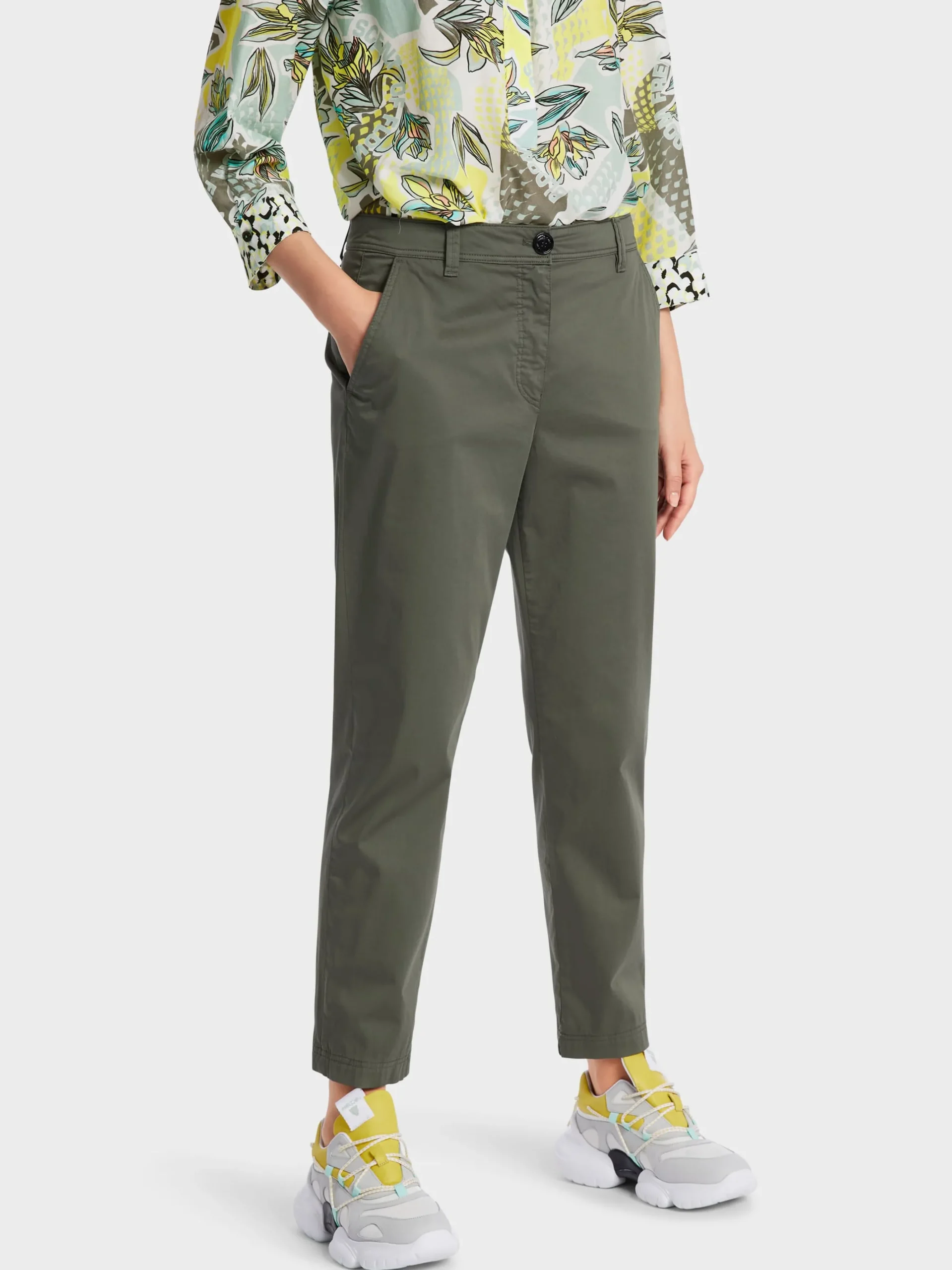 Marc Cain Hosen-FEMININ GESCHNITTENE HOSE FRANCA forest night