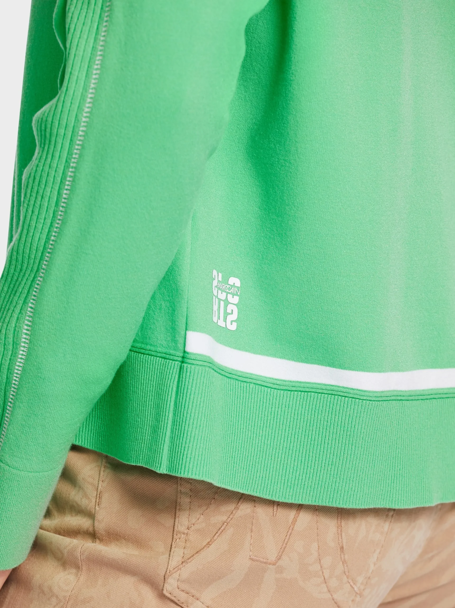 Marc Cain Pullover & Sweatshirts|Strick-FEMININER SWEATER "RETHINK TOGETHER" new neon green