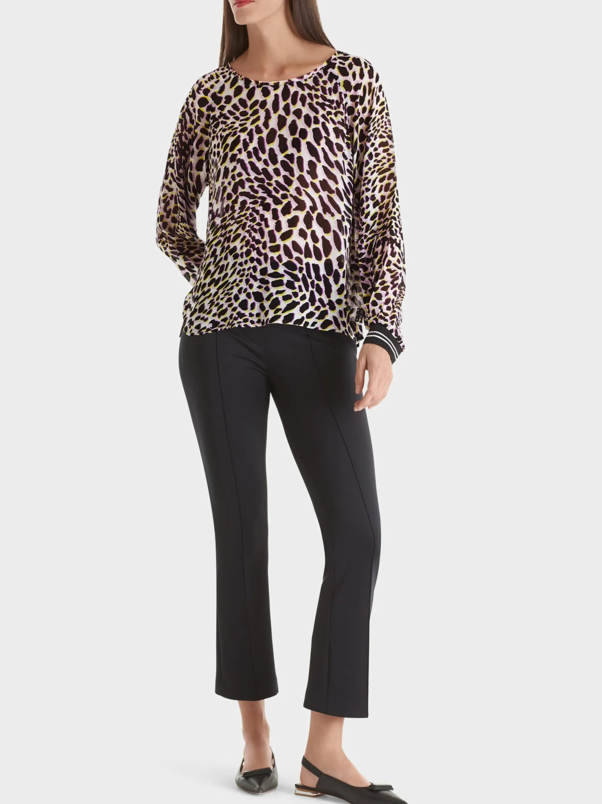 Marc Cain Blusen & Tuniken-FLIEßENDE BLUSE bright pink lavender
