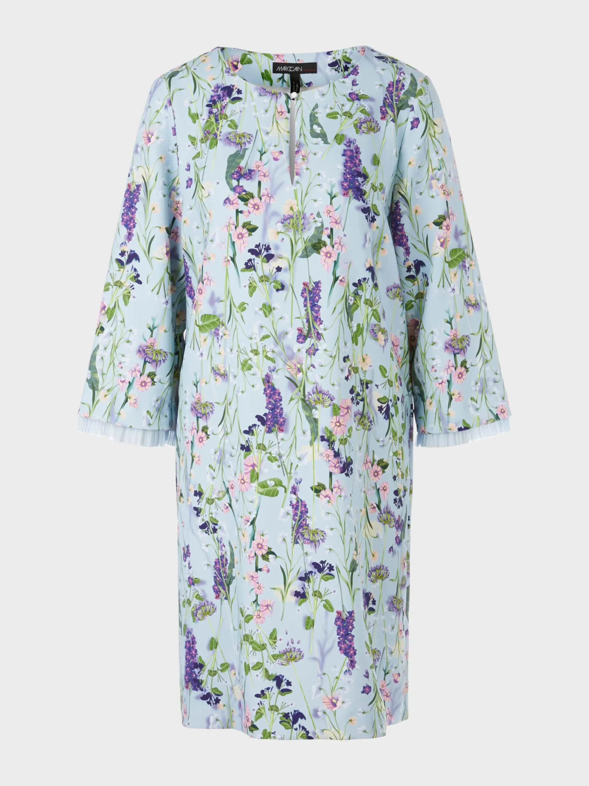 Marc Cain Kleider-FLORAL BEDRUCKTES KLEID soft summer sky