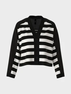 Marc Cain Jacken|Strick-GESTREIFTER CARDIGAN