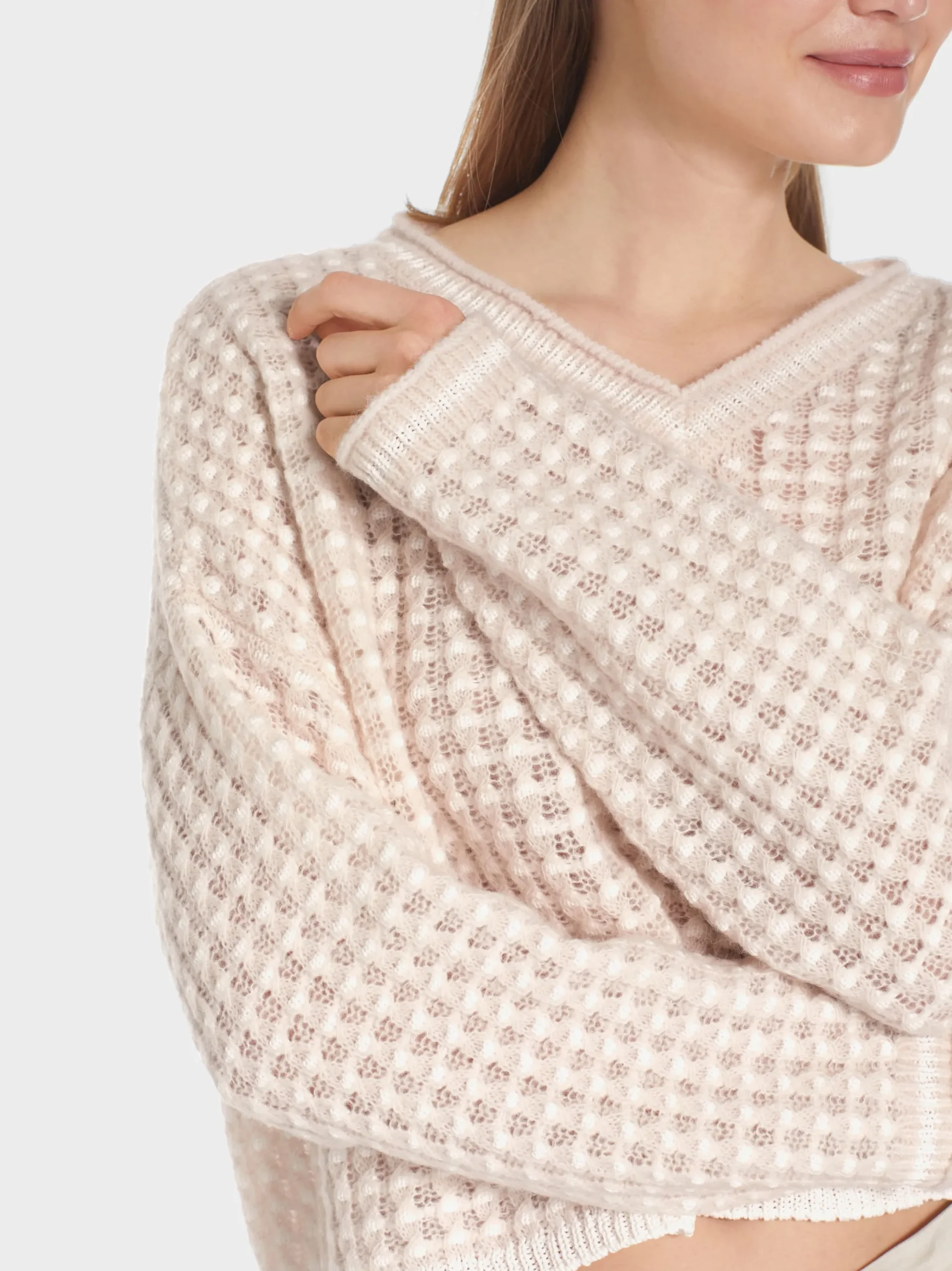 Marc Cain Pullover & Sweatshirts|Strick-GESTRICKTER PULLI "RETHINK TOGETHER" smoke
