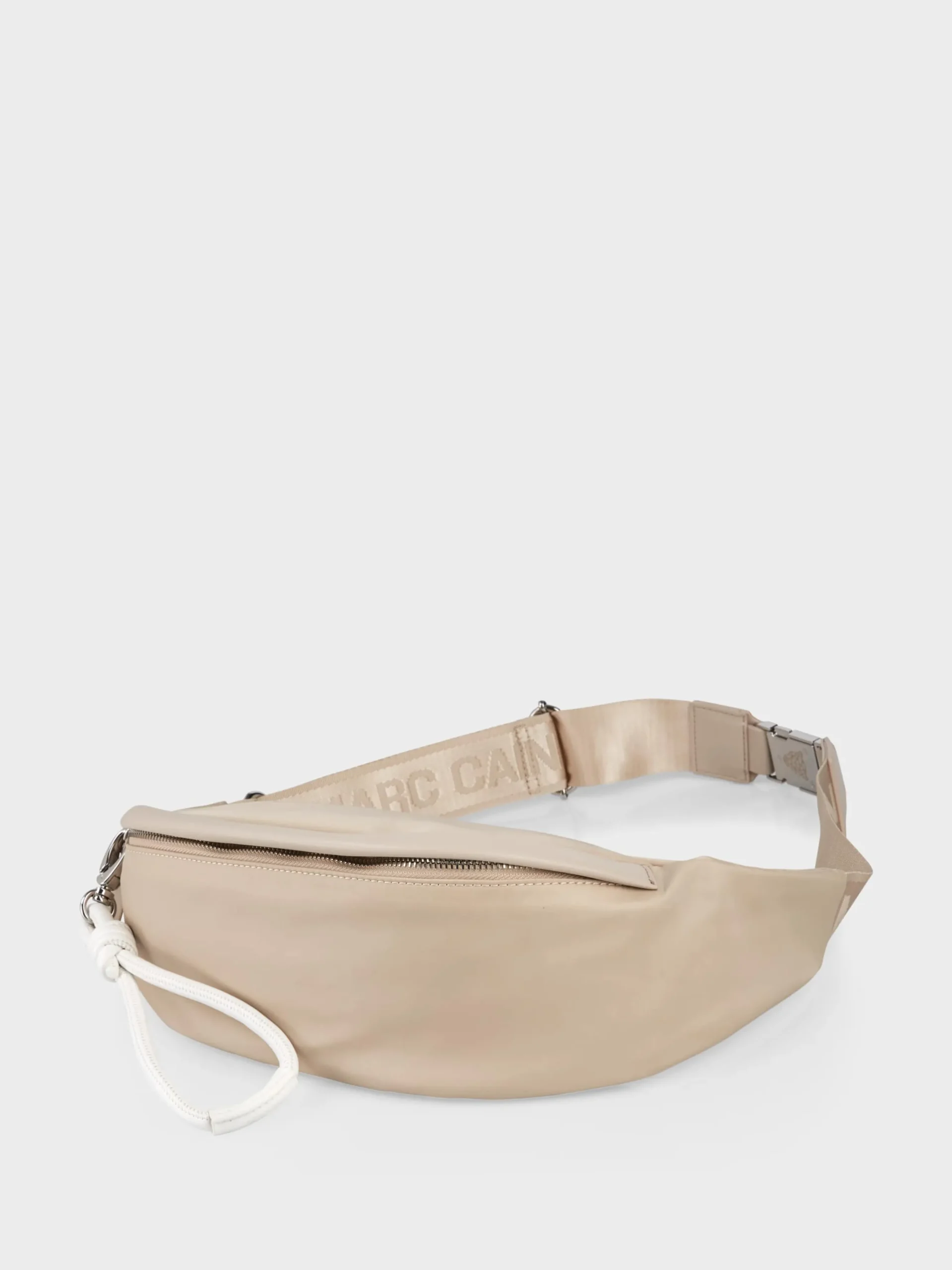 Marc Cain Taschen-GÜRTELTASCHE "RETHINK TOGETHER" soft moon rock