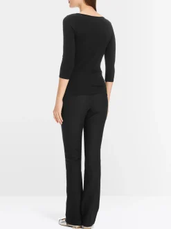 Marc Cain Shirts & Tops-HAUCHZARTES LONGSLEEVE black