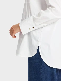 Marc Cain Blusen & Tuniken-HEMDBLUSE MIT VERLÄNGERTEM RÜCKEN white