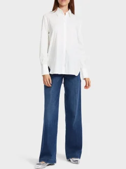 Marc Cain Blusen & Tuniken-HEMDBLUSE MIT VERLÄNGERTEM RÜCKEN white