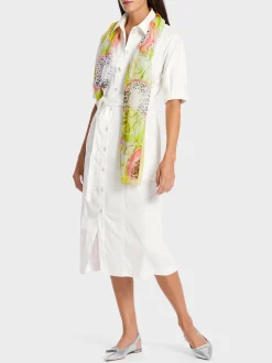 Marc Cain Kleider-HEMDBLUSENKLEID MIT AUFGESETZTEN TASCHEN off-white