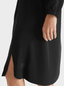 Marc Cain Kleider-HEMDBLUSENKLEID MIT RAGLAN black