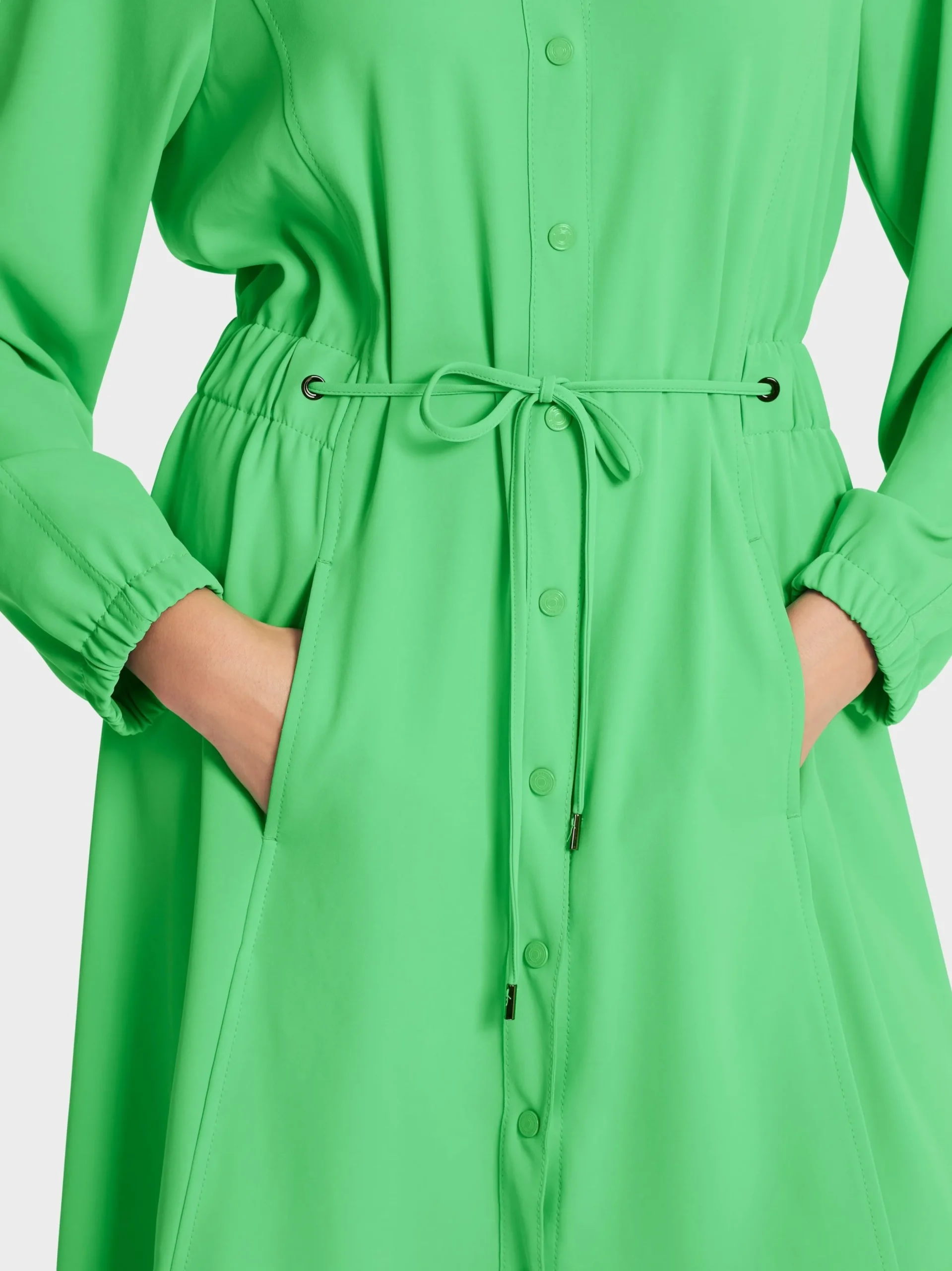 Marc Cain Kleider-HEMDBLUSENKLEID MIT RAGLAN new neon green