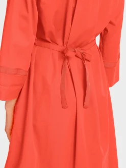 Marc Cain Kleider-HEMDBLUSENKLEID MIT ¾-ÄRMEL bright tomato