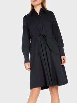 Marc Cain Kleider-HEMDBLUSENKLEID MIT STOFFGÜRTEL midnight blue
