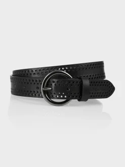 Marc Cain Accessoires-HÜFTGÜRTEL AUS RINDLEDER black