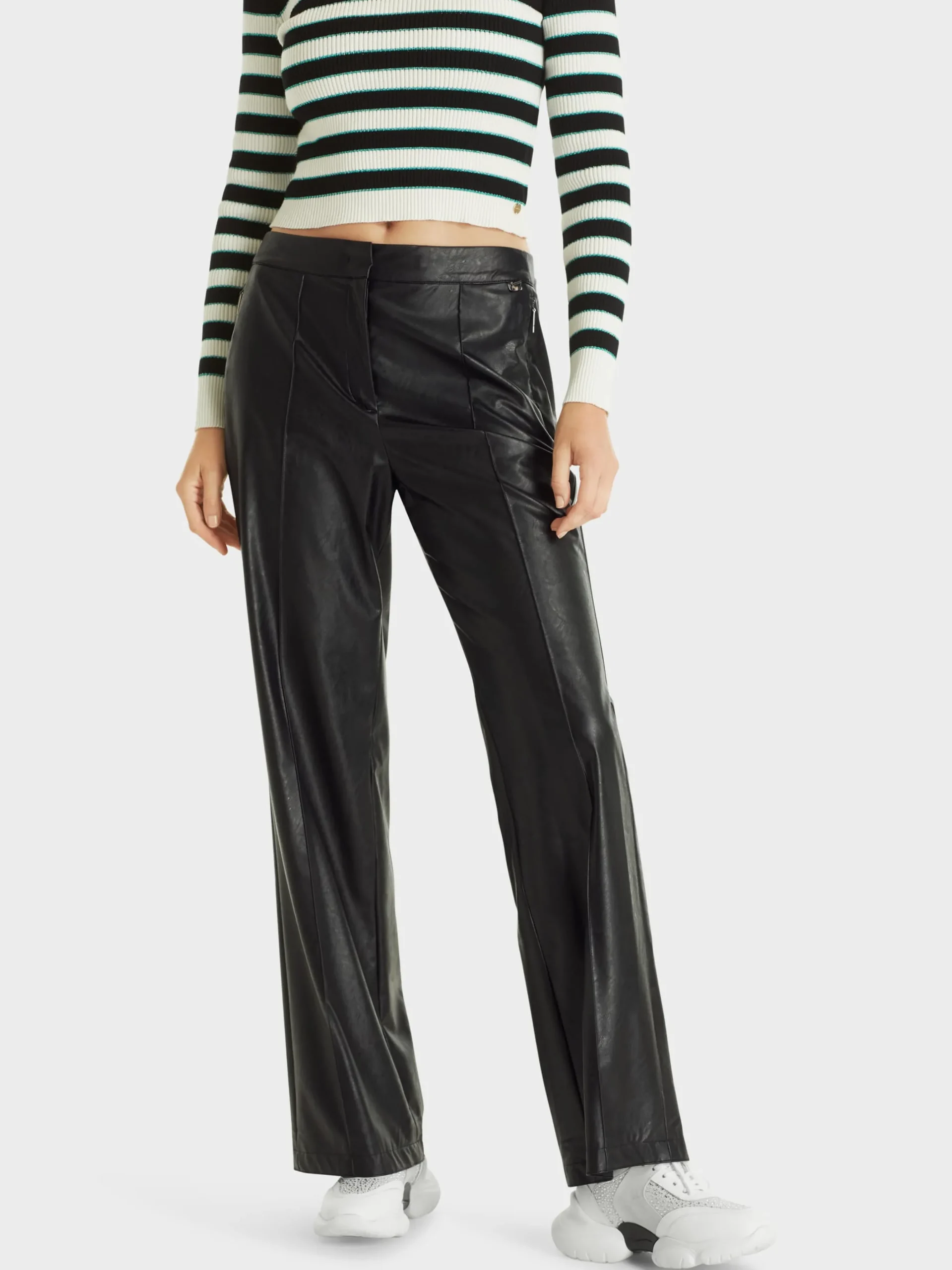 Marc Cain Hosen-HOSE FAID AUS FUN LEATHER black