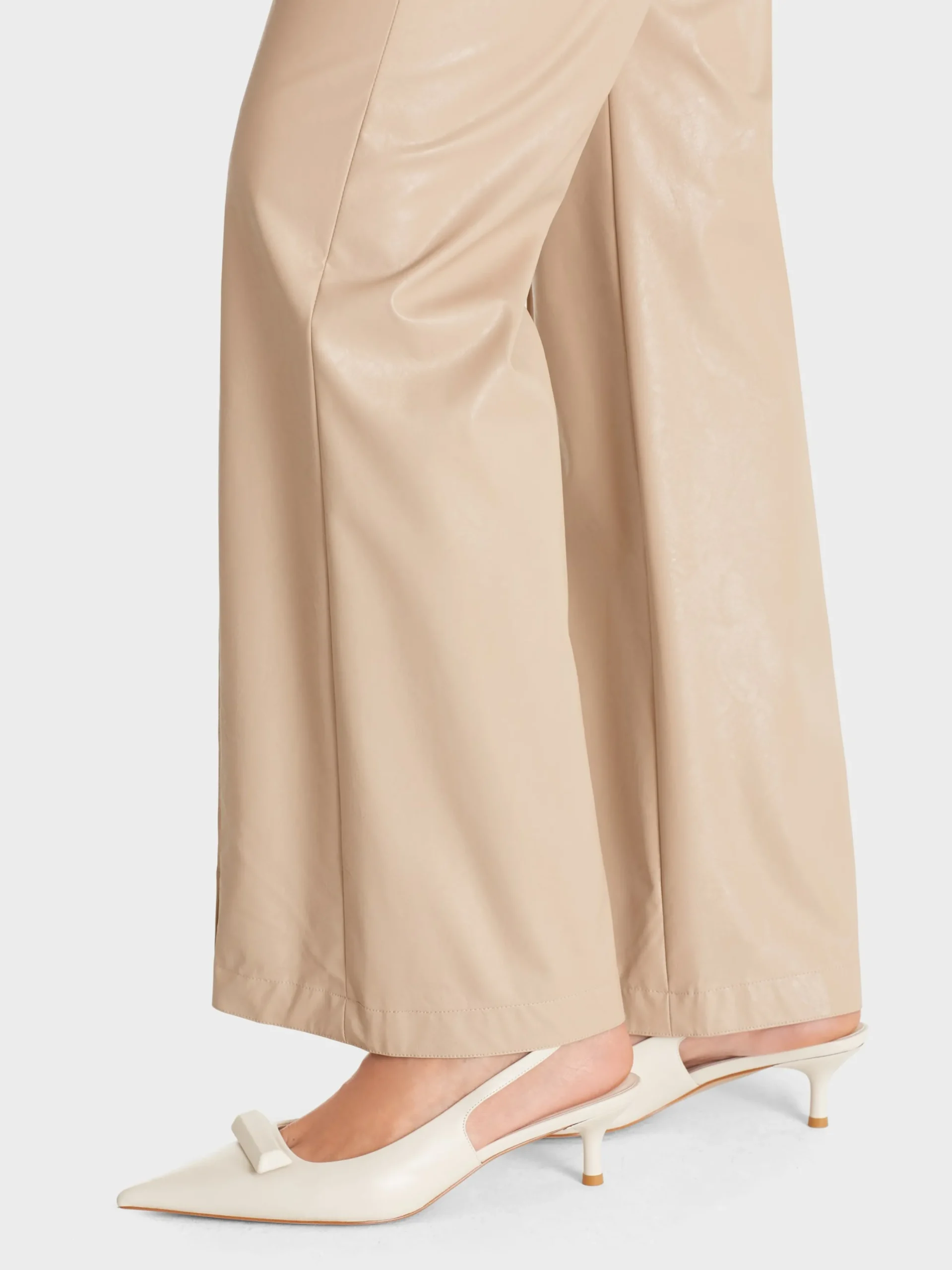 Marc Cain Hosen-HOSE FAID AUS FUN LEATHER light stone