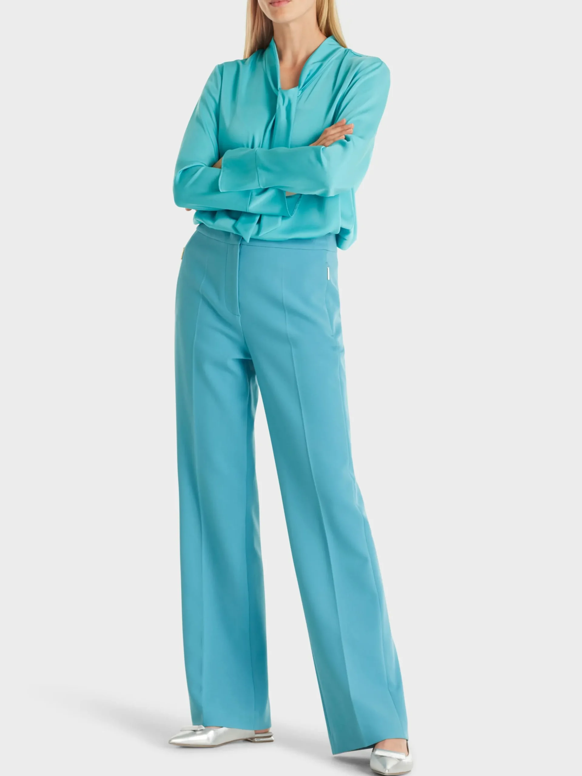 Marc Cain Hosen|Hosenanzüge-HOSE FAID MIT FLARED LEG deep tourmaline