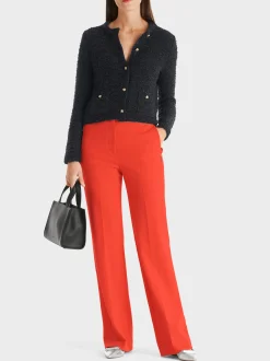 Marc Cain Hosen|Hosenanzüge-HOSE FAID MIT FLARED LEG bright tomato