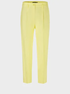 Marc Cain Hosen-HOSE FAQUS IN LEINEN-OPTIK pale lemon