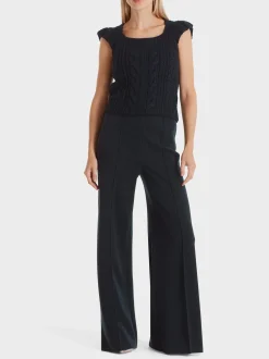 Marc Cain Hosen|Strick-HOSE FIENI KNITTED IN GERMANY midnight blue