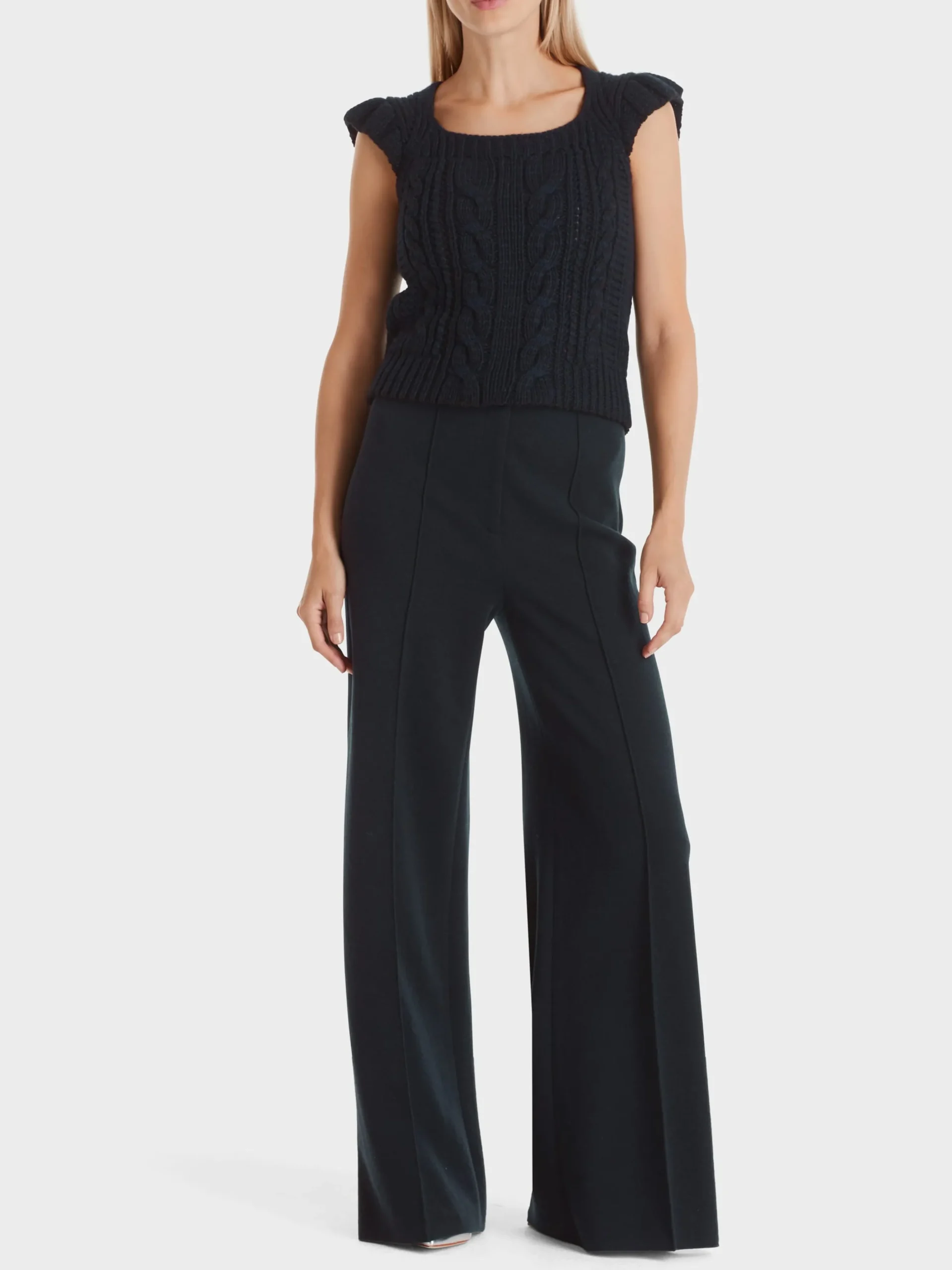 Marc Cain Hosen|Strick-HOSE FIENI KNITTED IN GERMANY midnight blue
