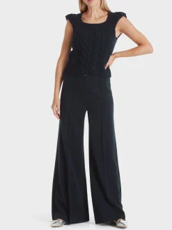 Marc Cain Hosen|Strick-HOSE FIENI KNITTED IN GERMANY midnight blue