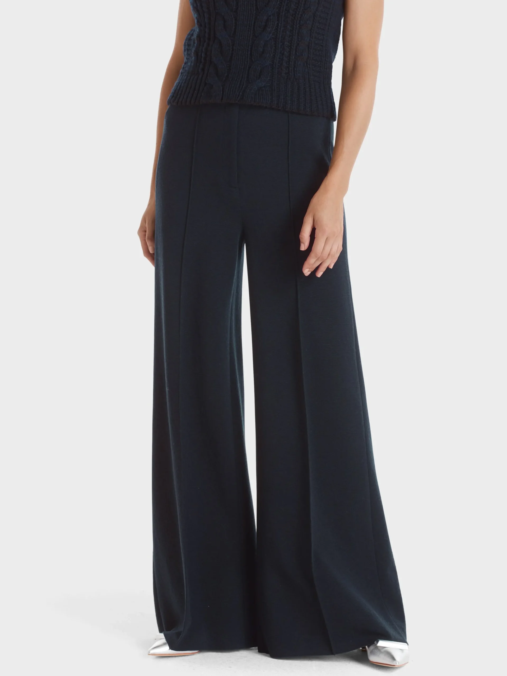 Marc Cain Hosen|Strick-HOSE FIENI KNITTED IN GERMANY midnight blue