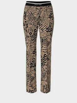 Marc Cain Hosen-HOSE FOSHAN MIT ALLOVERPRINT bright camel