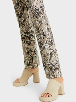 Marc Cain Hosen-HOSE FREDERICA – MIT FLORALEM PRINT light stone