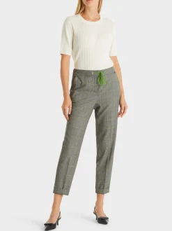 Marc Cain Hosen-HOSE FUSHUN IN FEINEM SIXTIES KARO granny smith