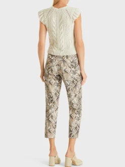 Marc Cain Hosen-HOSE FUSHUN MIT FLORALEM PRINT light stone