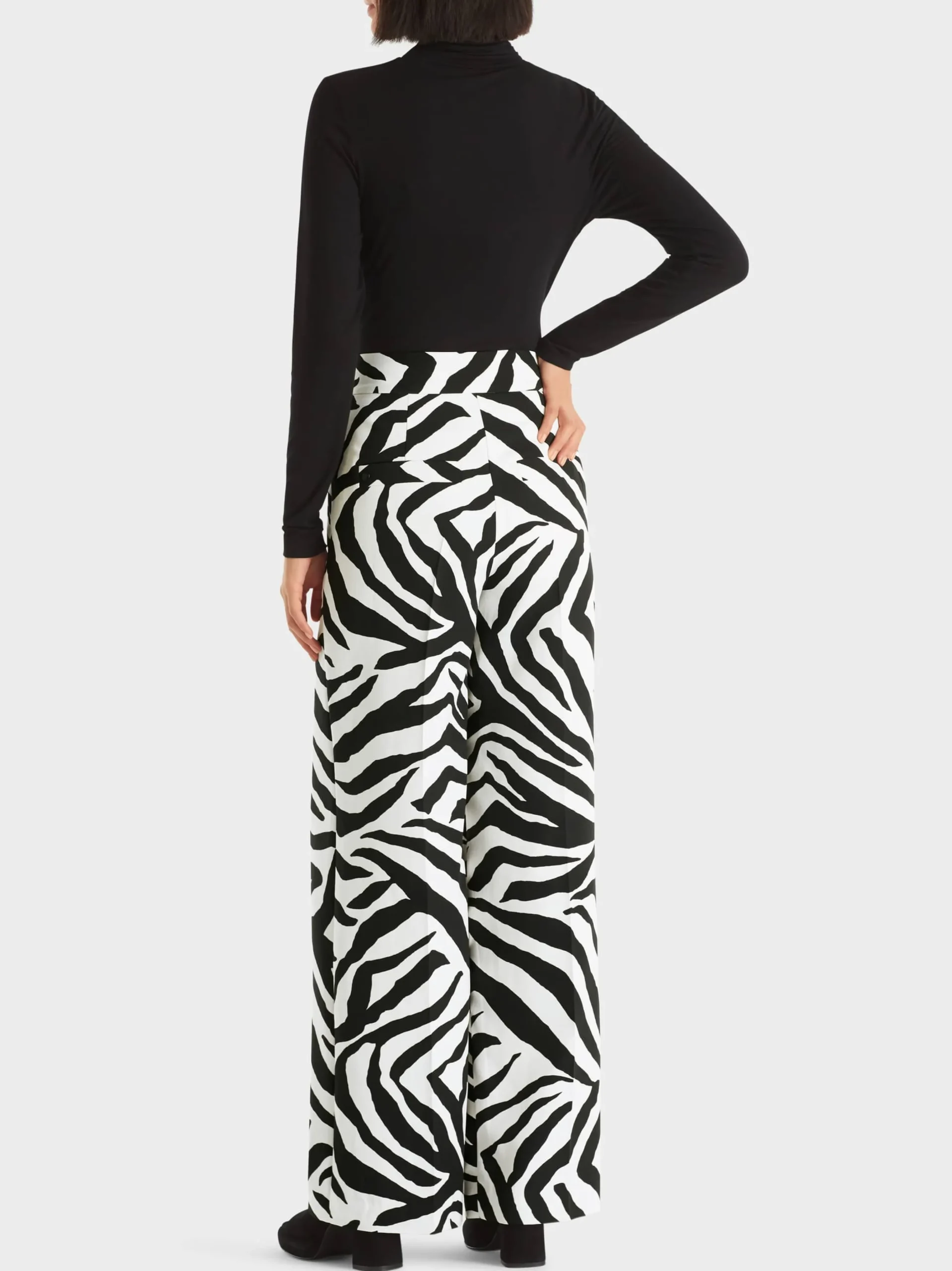 Marc Cain Hosen|Hosenanzüge-HOSE IM ZEBRA-DESSIN white and black