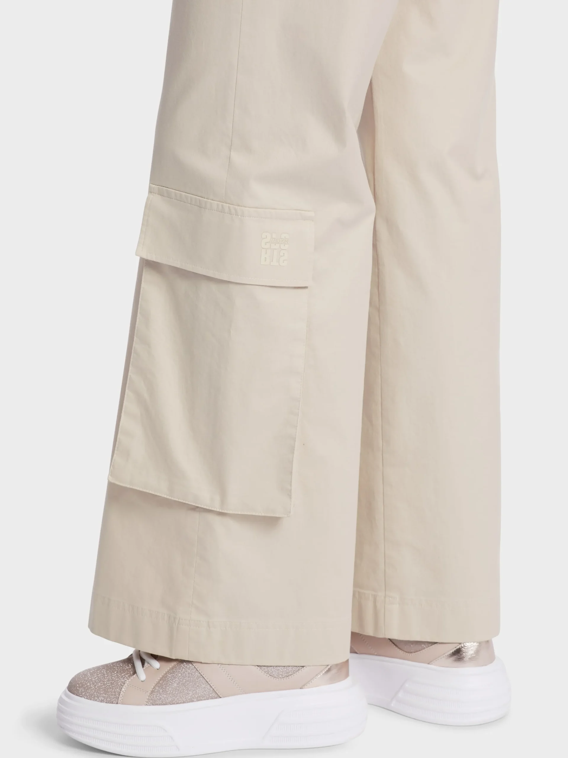 Marc Cain Hosen-HOSE WARRI MIT WEITEM UND LANGEM BEIN soft moon rock
