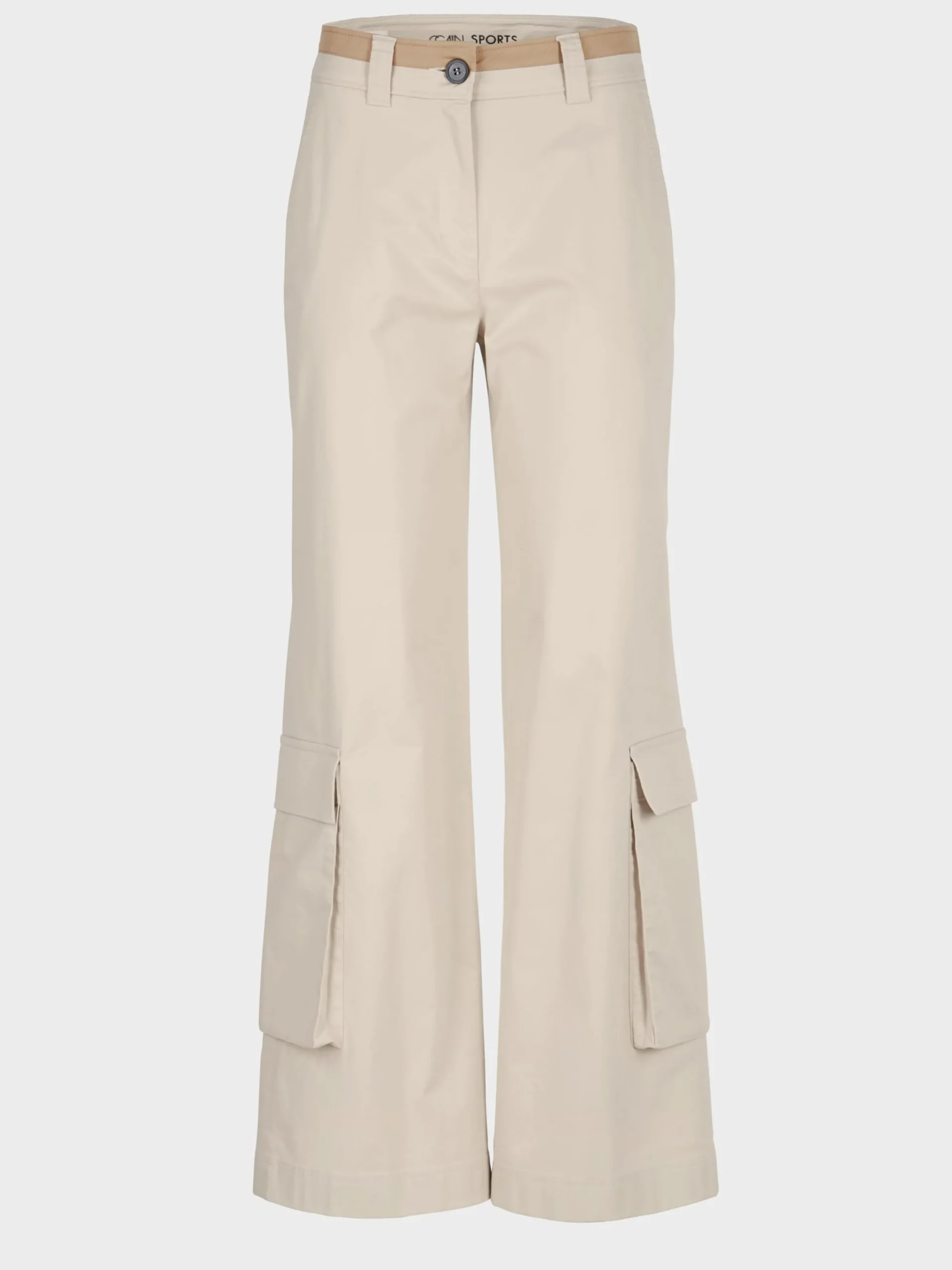 Marc Cain Hosen-HOSE WARRI MIT WEITEM UND LANGEM BEIN soft moon rock