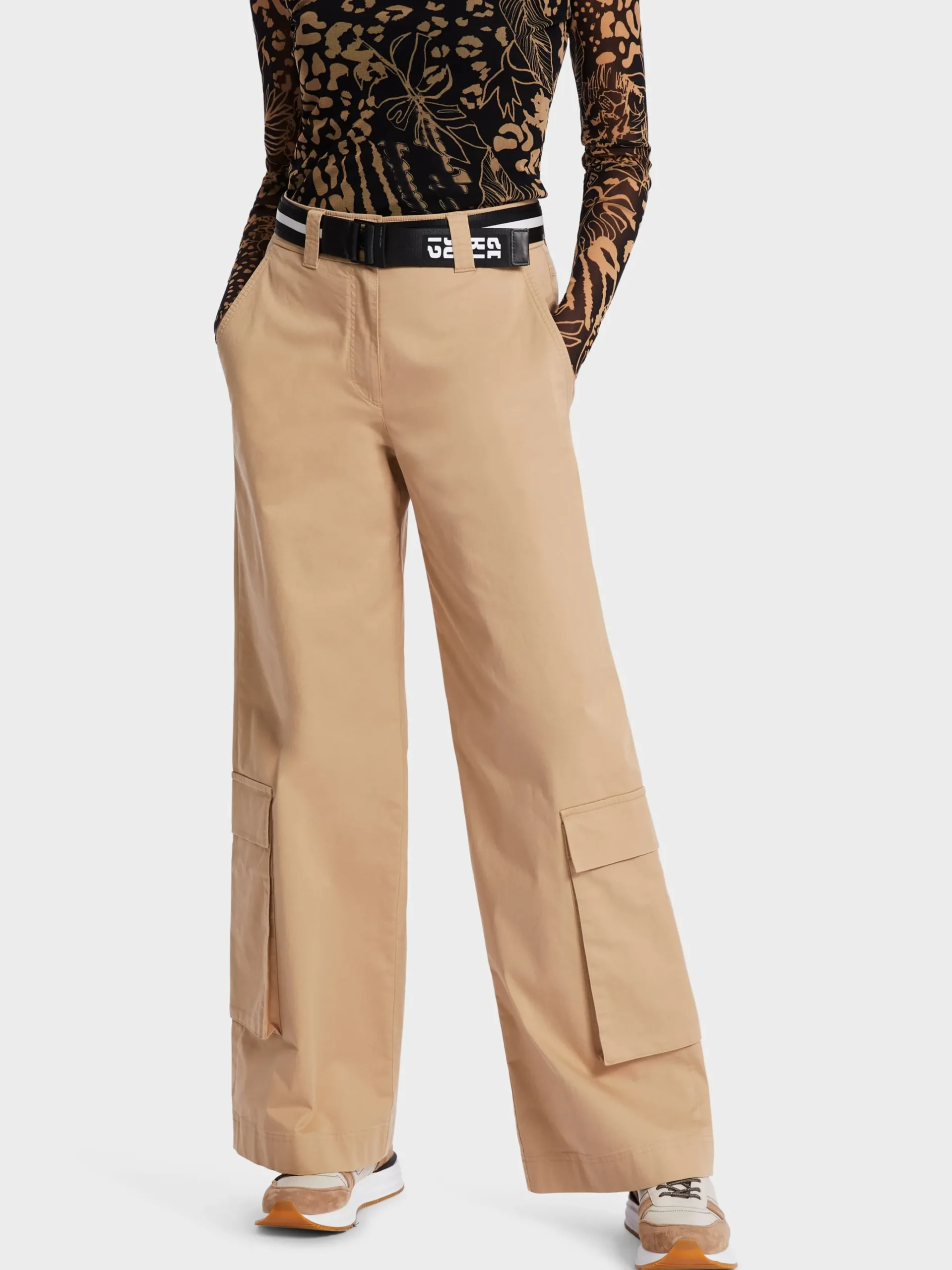 Marc Cain Hosen-HOSE WARRI MIT WEITEM UND LANGEM BEIN bright camel