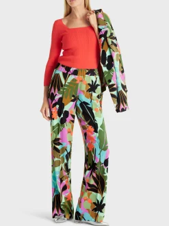 Marc Cain Hosen|Hosenanzüge-HOSE WASHINGTON - MIT ALLOVERPRINT soft malachite