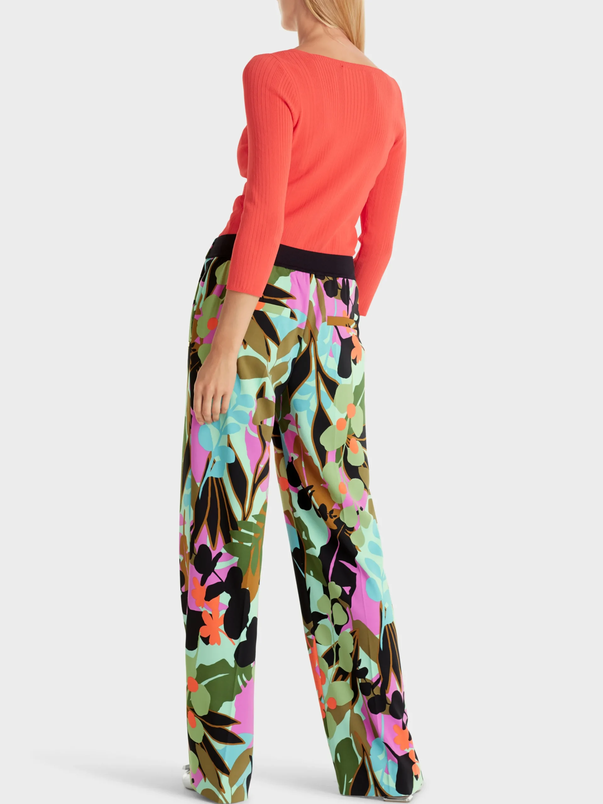 Marc Cain Hosen|Hosenanzüge-HOSE WASHINGTON - MIT ALLOVERPRINT soft malachite
