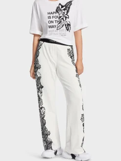 Marc Cain Hosen-HOSE WELBY MIT FLORALEM PRINT white and black
