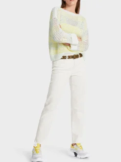 Marc Cain Pullover & Sweatshirts|Strick-IN DEUTSCHLAND GESTRICKTER PULLOVER off-white