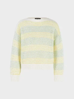 Marc Cain Pullover & Sweatshirts|Strick-IN DEUTSCHLAND GESTRICKTER PULLOVER off-white