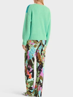 Marc Cain Pullover & Sweatshirts|Strick-IN DEUTSCHLAND GESTRICKTER PULLOVER soft malachite