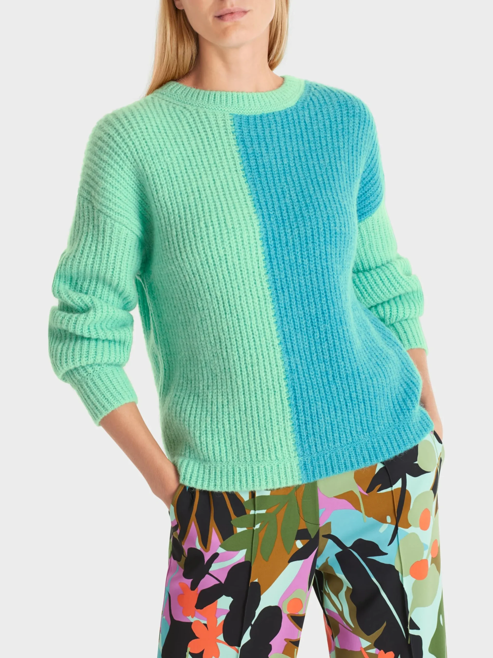 Marc Cain Pullover & Sweatshirts|Strick-IN DEUTSCHLAND GESTRICKTER PULLOVER soft malachite