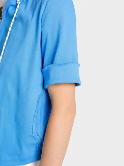 Marc Cain Jacken-JACKE IM MATERIALMIX bright azure