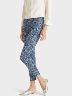 Marc Cain Jeans-JEANS SILEA MIT FLORALEM WEBDESSIN indigo blue