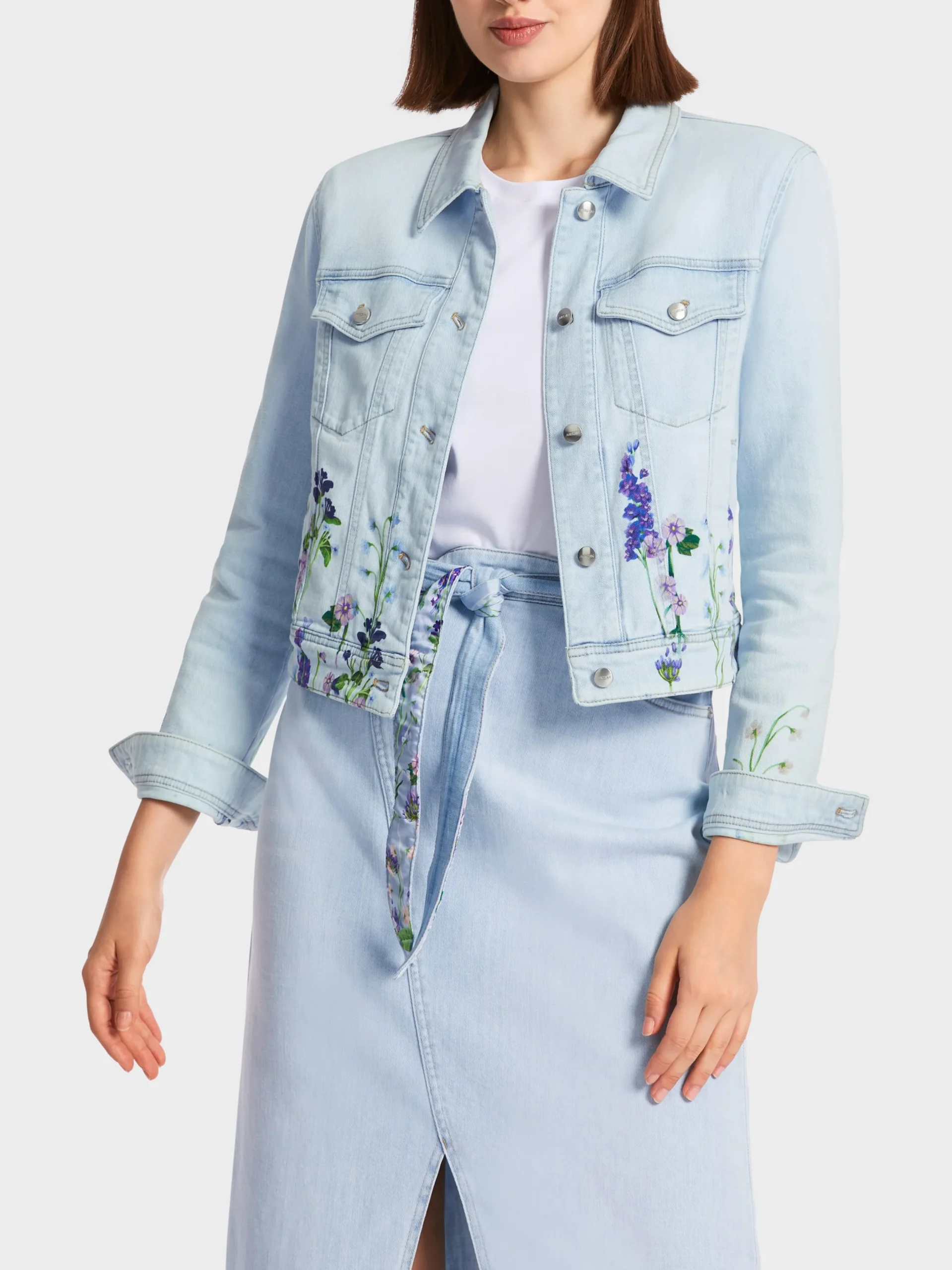 Marc Cain Jacken-JEANSJACKE "RETHINK TOGETHER" light denim