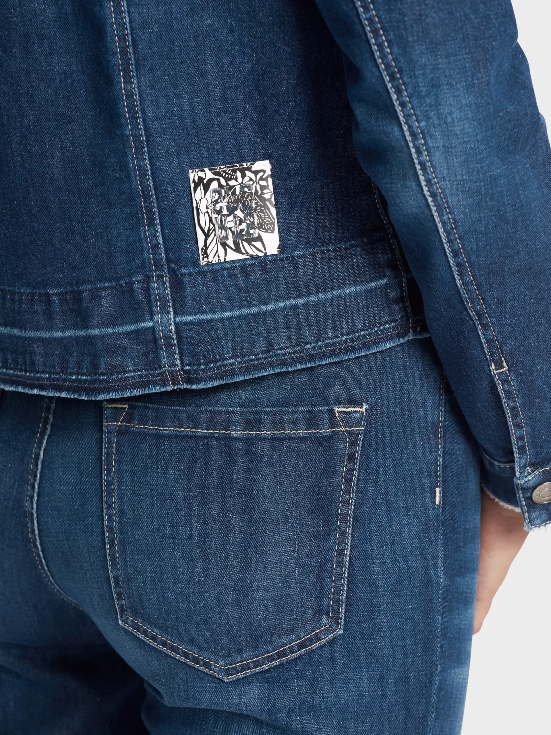 Marc Cain Jacken-JEANSJACKE "RETHINK TOGETHER" blue Denim