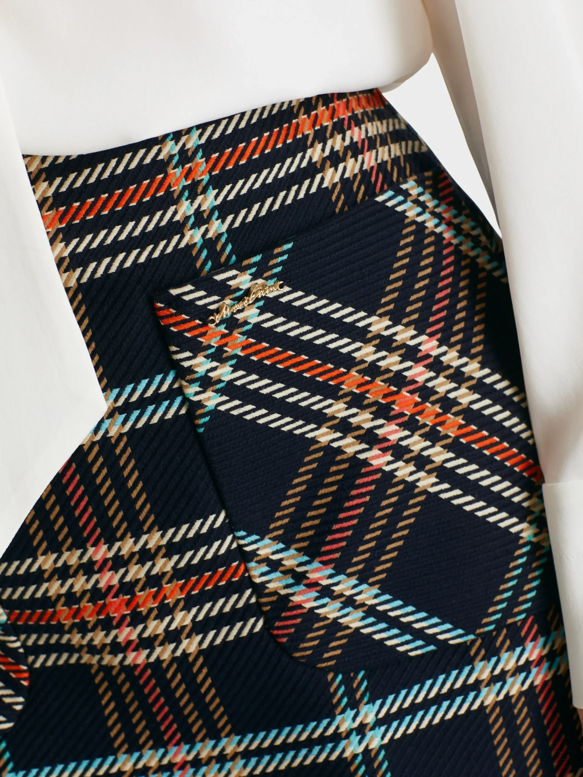 Marc Cain Röcke-KARIERTER MINIROCK IM SIXTIES STYLE midnight blue