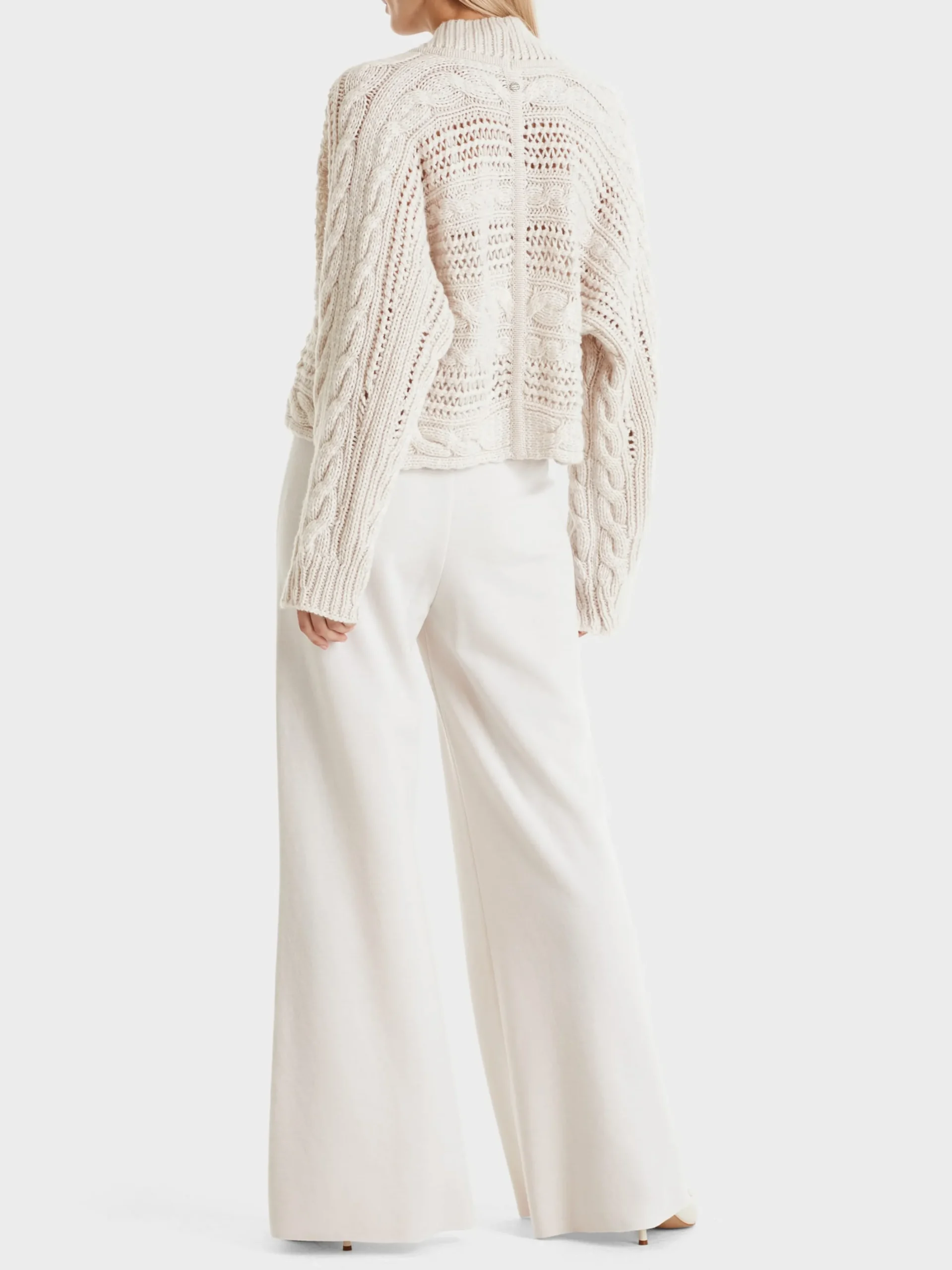 Marc Cain Jacken|Strick-KIMONOJACKE KNITTED IN GERMANY smoke