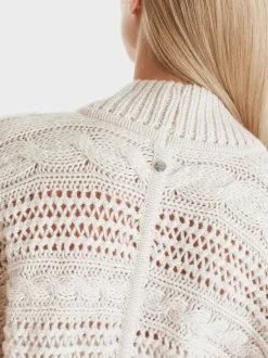 Marc Cain Jacken|Strick-KIMONOJACKE KNITTED IN GERMANY smoke
