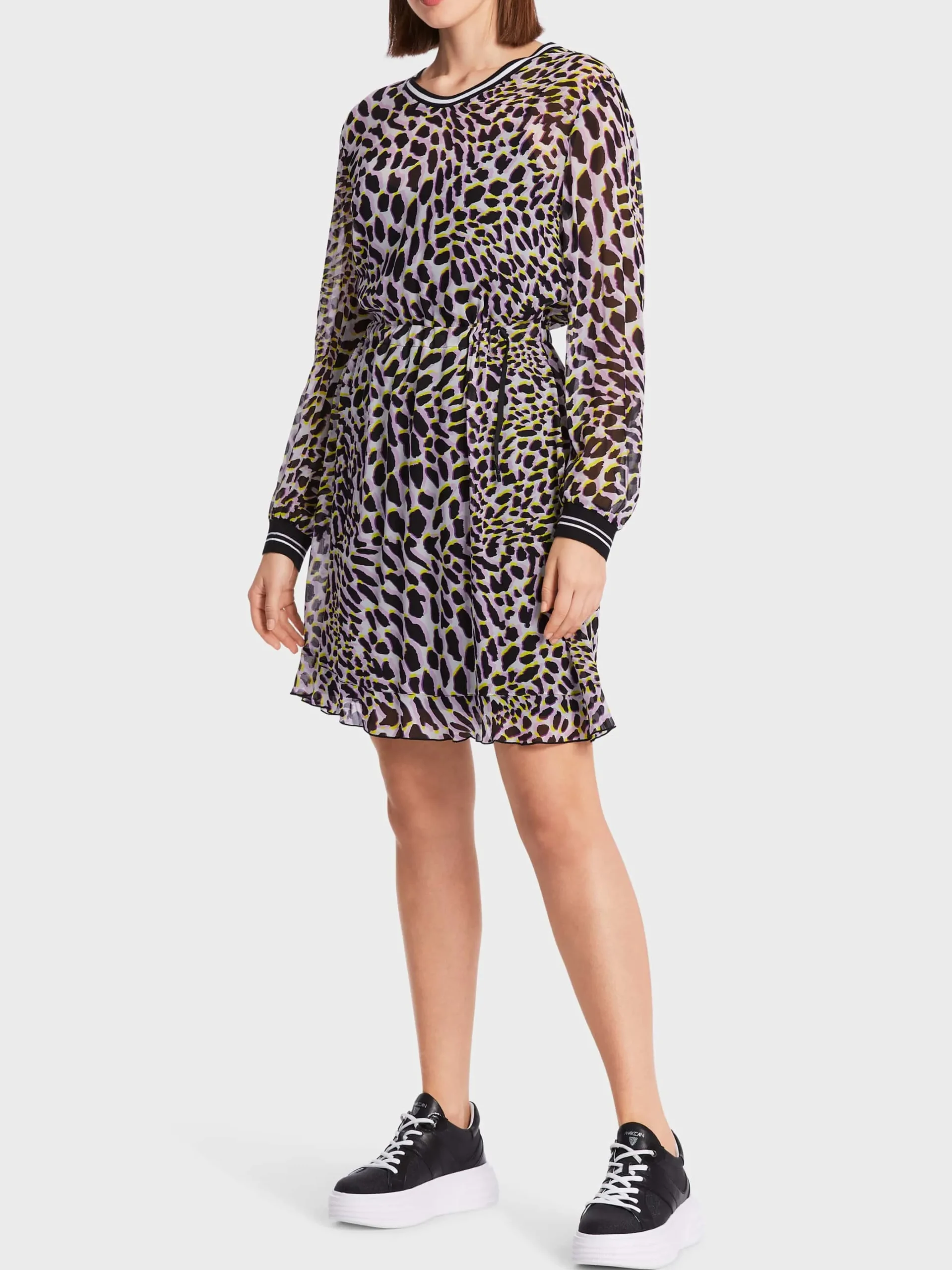 Marc Cain Kleider-KLEID AUS VISKOSECRÊPE bright pink lavender